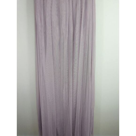 DB Studio Women's Embroidered One Shoulder Maxi Dress Lavender Purple Size 8 NWT - Picture 9 of 13